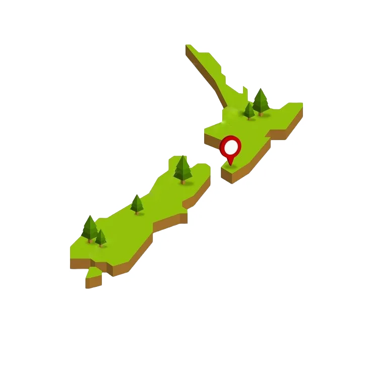 newzealand country illustration