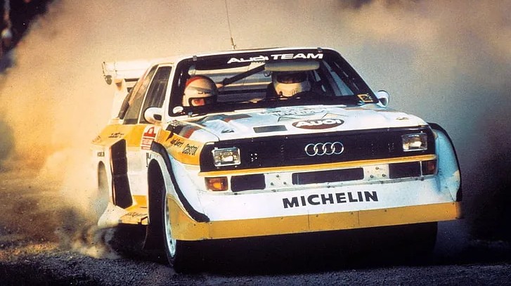 audi quattro drifting