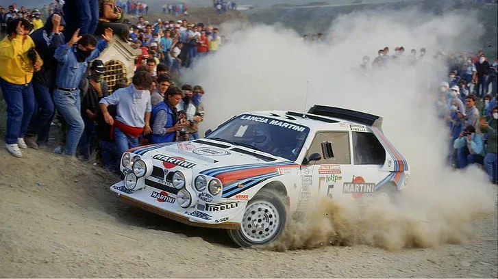 lancia delta drifting